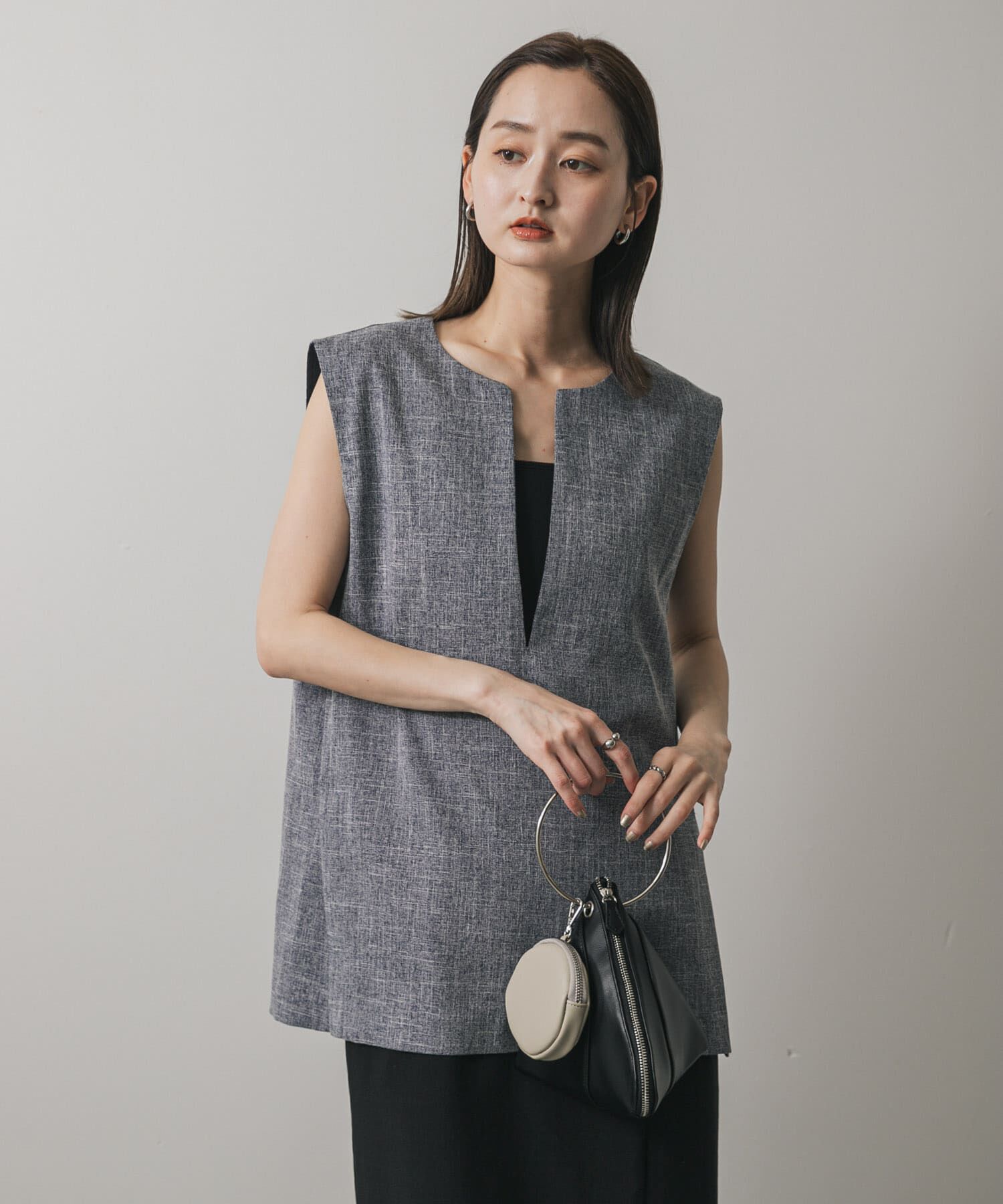 SENSE OF PLACE by URBAN RESEARCH「スキッパーツイードベスト」|ベスト・ジレ|