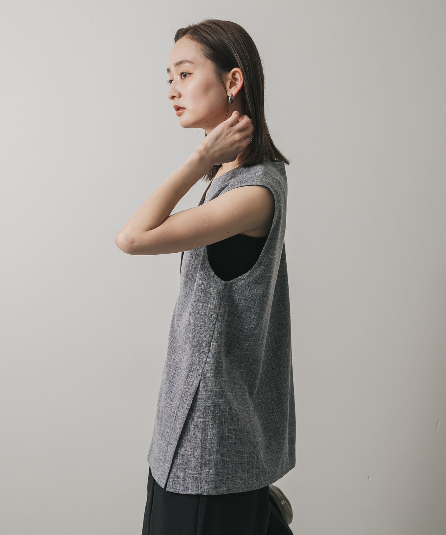 SENSE OF PLACE by URBAN RESEARCH「スキッパーツイードベスト」|ベスト・ジレ|