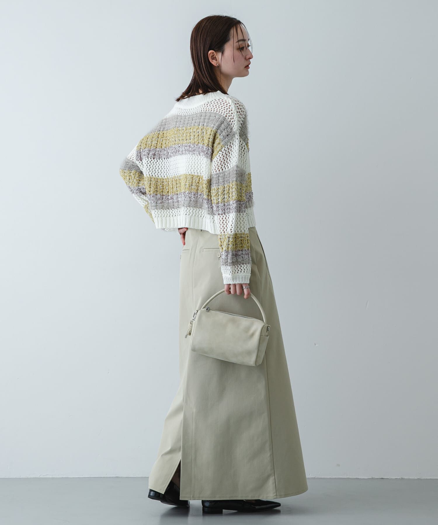 SENSE OF PLACE by URBAN RESEARCH「『洗濯可』ミックスヤーンワイドボーダーニット」|ニット・セーター|