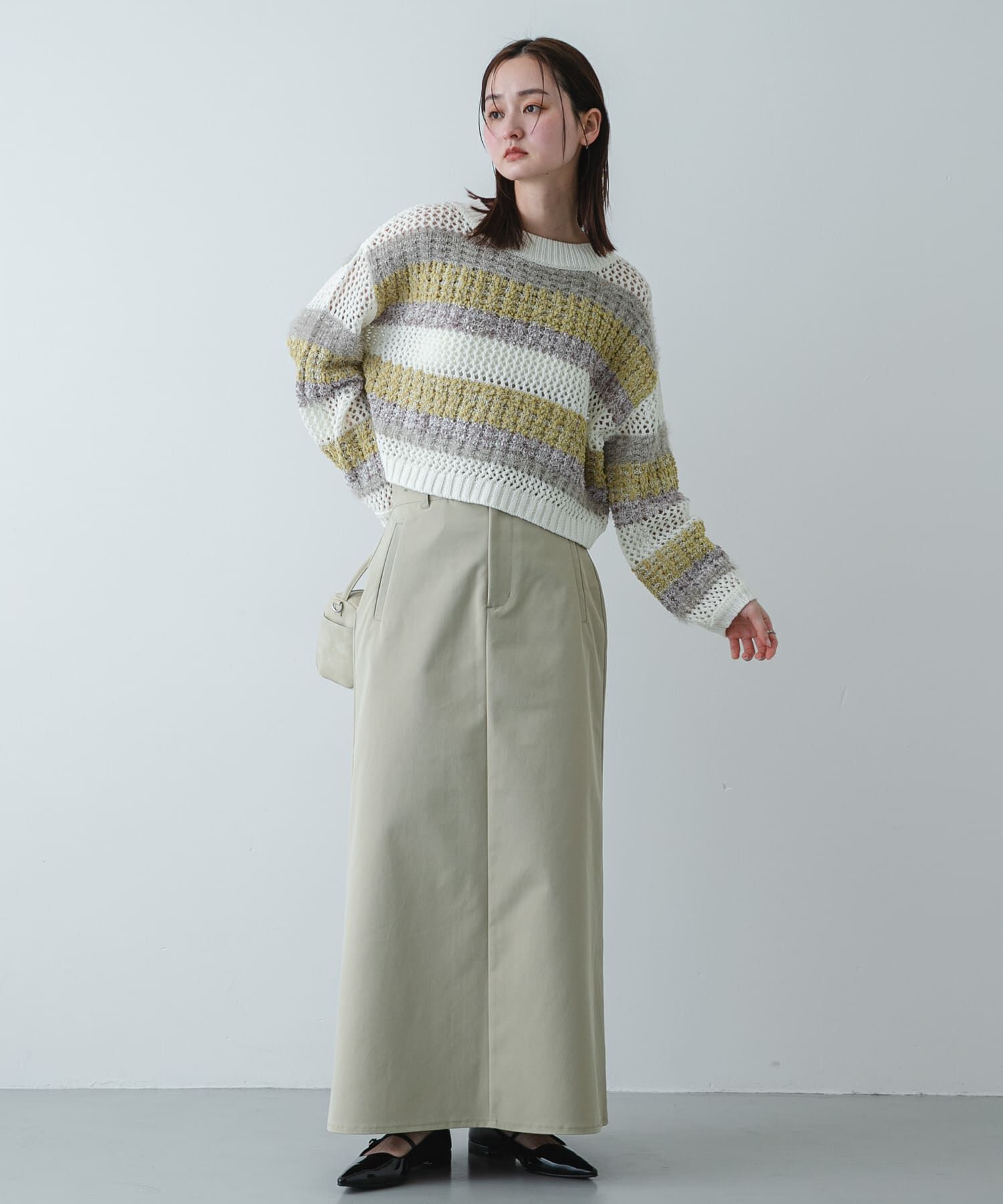 SENSE OF PLACE by URBAN RESEARCH「『洗濯可』ミックスヤーンワイドボーダーニット」|ニット・セーター|