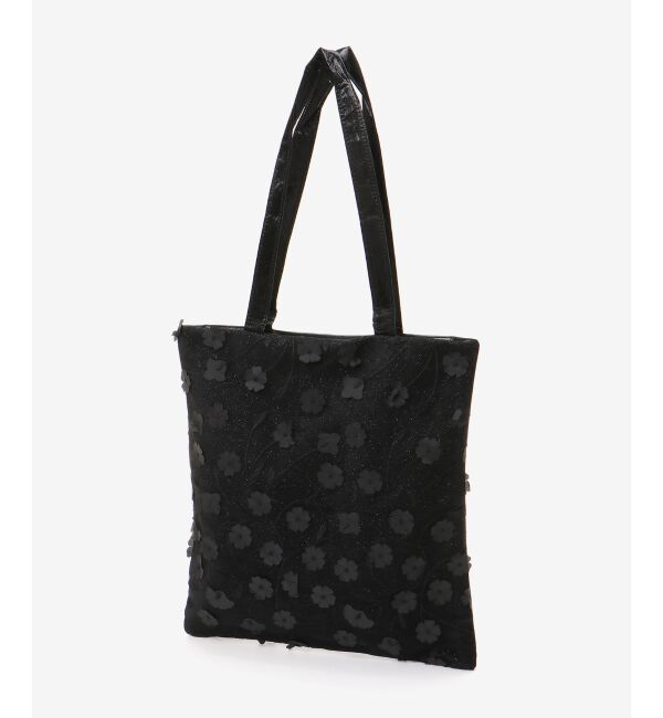 le.coeur blanc「チュールフラワーシンプルトート」|トートバッグ|