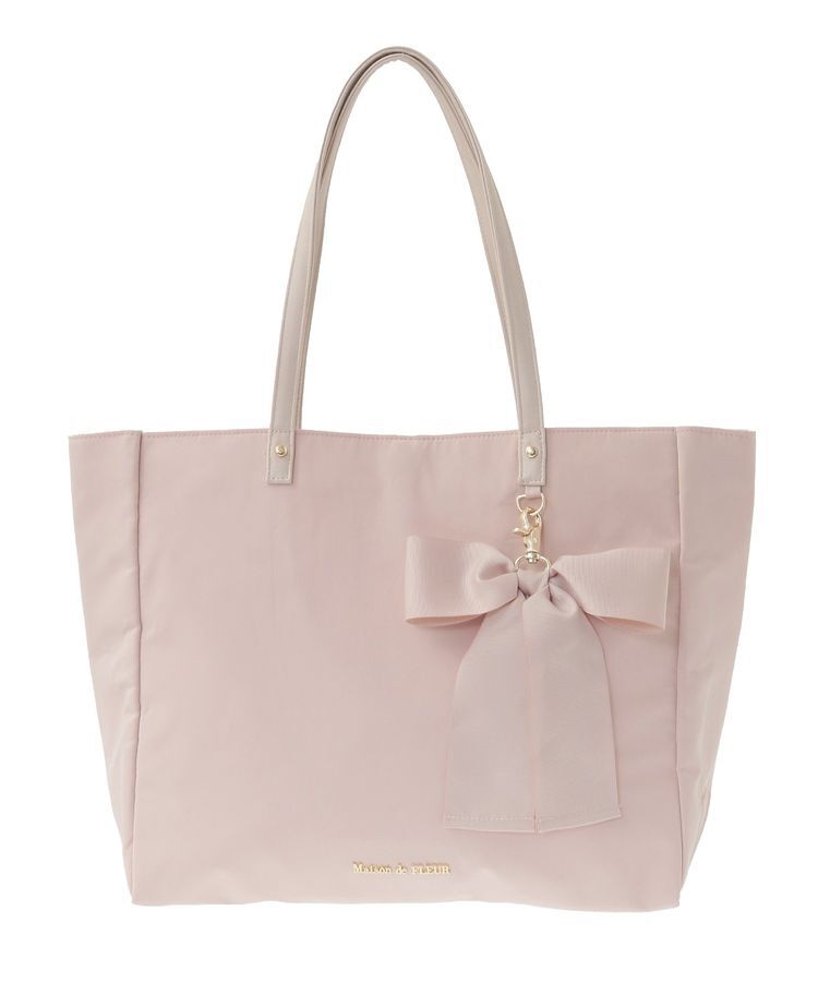 Maison de FLEUR「リボンチャーム付き3ルームトートバッグ」|トートバッグ|