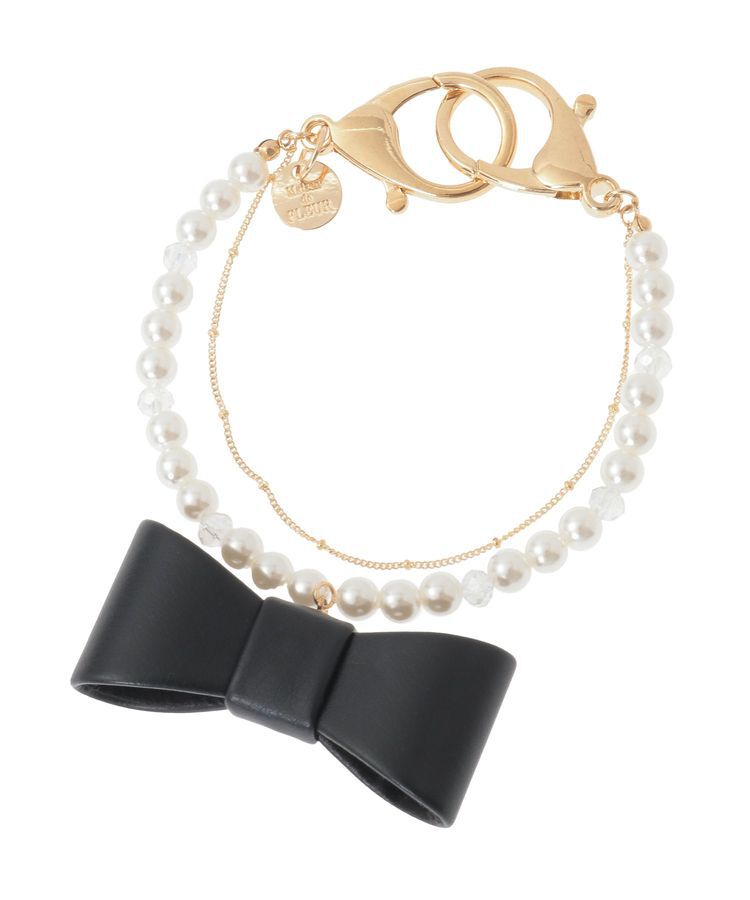 Maison de FLEUR「パール立体リボンチャーム」|その他|