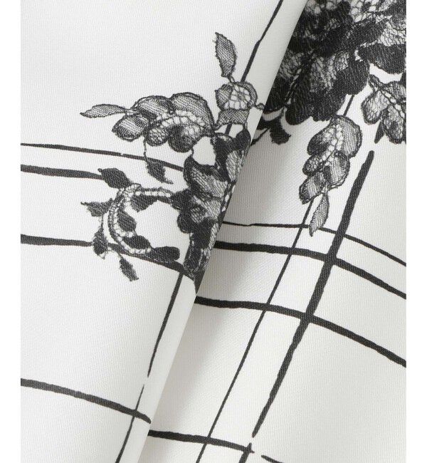 LOULOU WILLOUGHBY「【LOULOU WILLOUGHBY】SILK COフラワーチェックシャツブラウス」|シャツ・ブラウス|