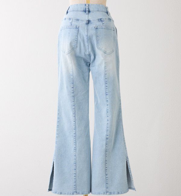  「【Denim Collection】レースアップデニムパンツ」|その他|