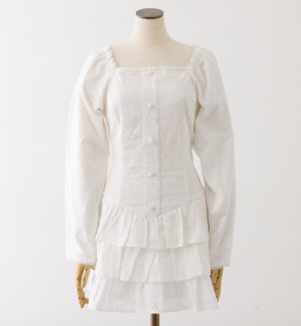  「【Denim Collection】ティアードミニワンピ」|ワンピース|