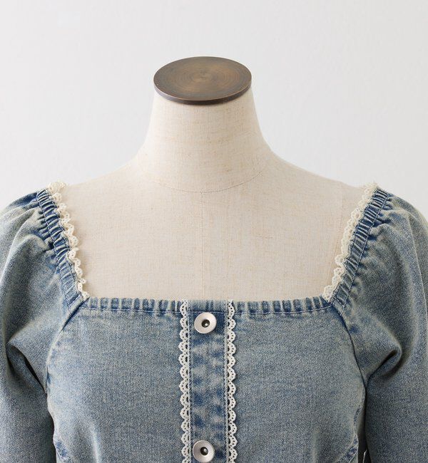  「【Denim Collection】ティアードミニワンピ」|ワンピース|