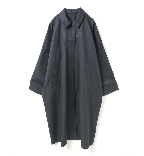 mizuiro ind「mizuiro ind ステンカラーコート」|ステンカラーコート|ネイビー
