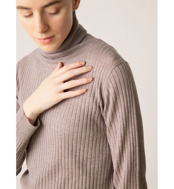 MidiUmi「MidiUmi ハイネックリブプルオーバー」|ニット・セーター|