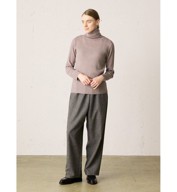 MidiUmi「MidiUmi ハイネックリブプルオーバー」|ニット・セーター|