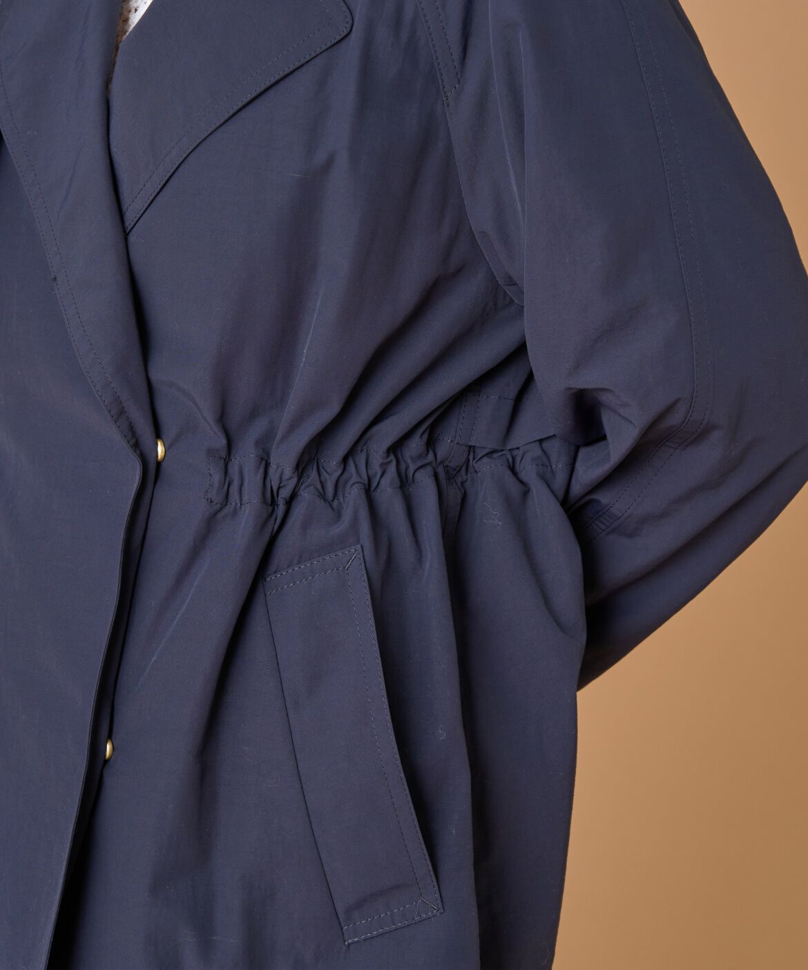 INED「ショートトレンチジャケット」|ピーコート|