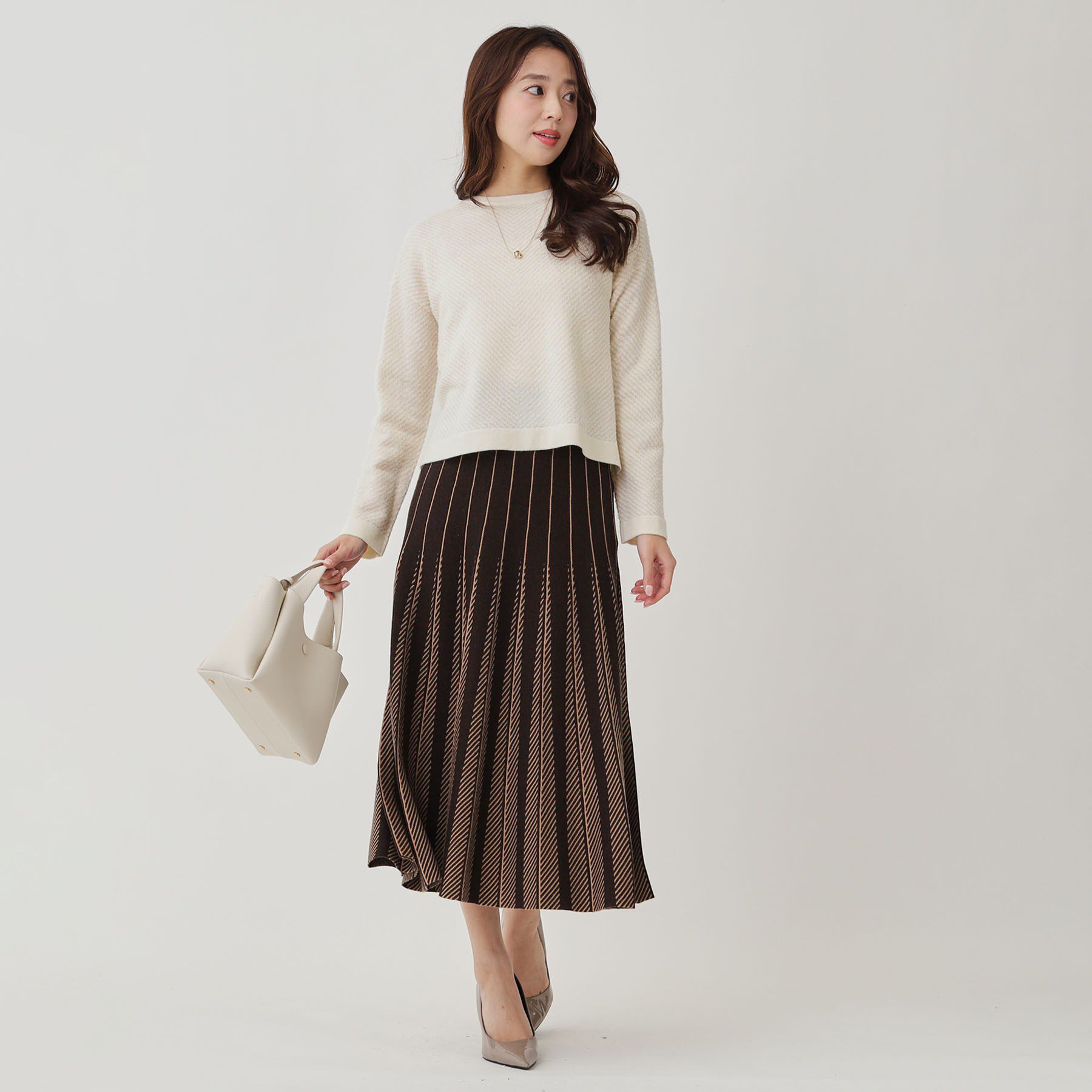 COUP DE CHANCE「【手洗い可】ジャガートニットトップス」|ニット・セーター|