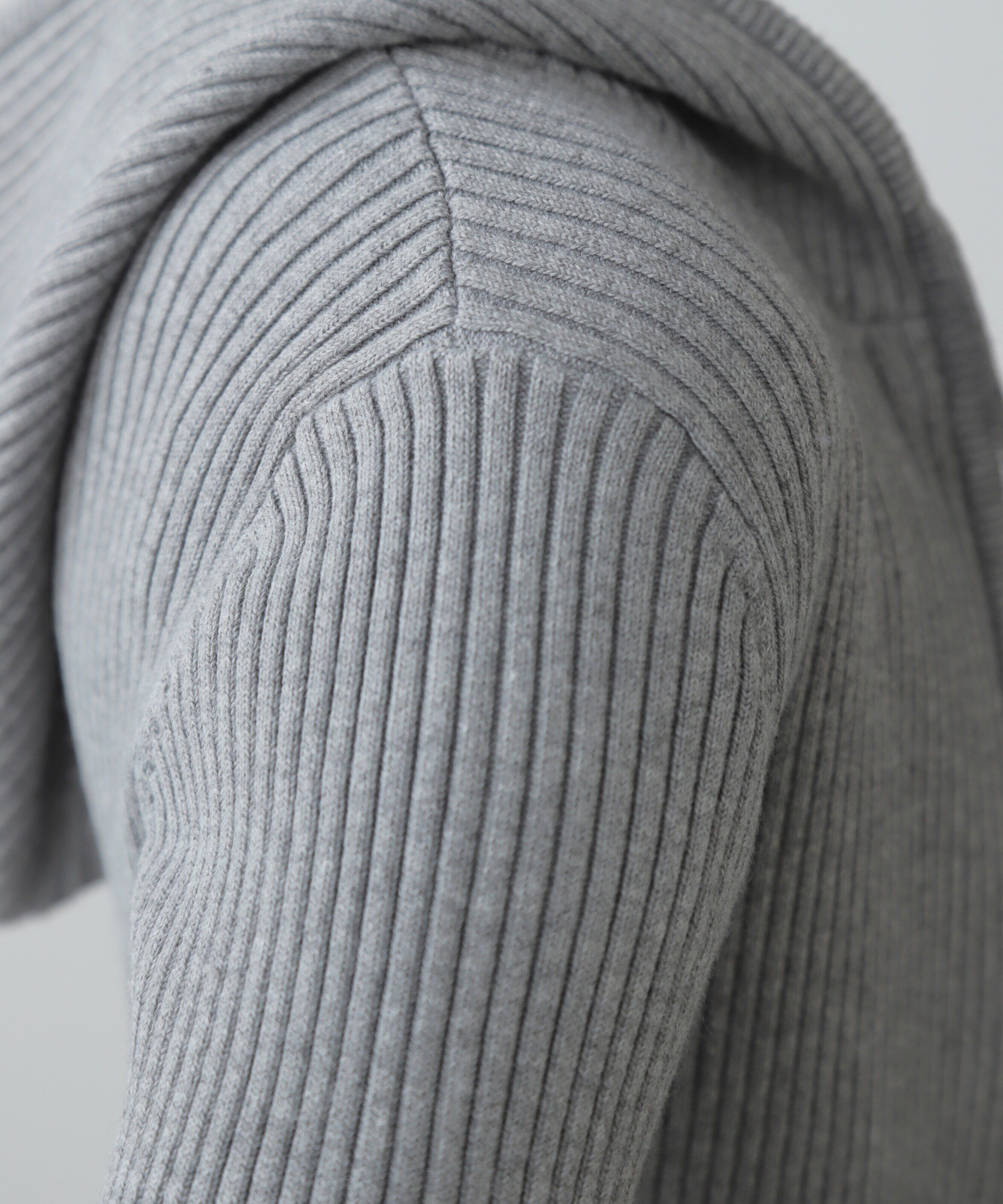  「配色リブショート丈ニットパーカー」|ニット・セーター|