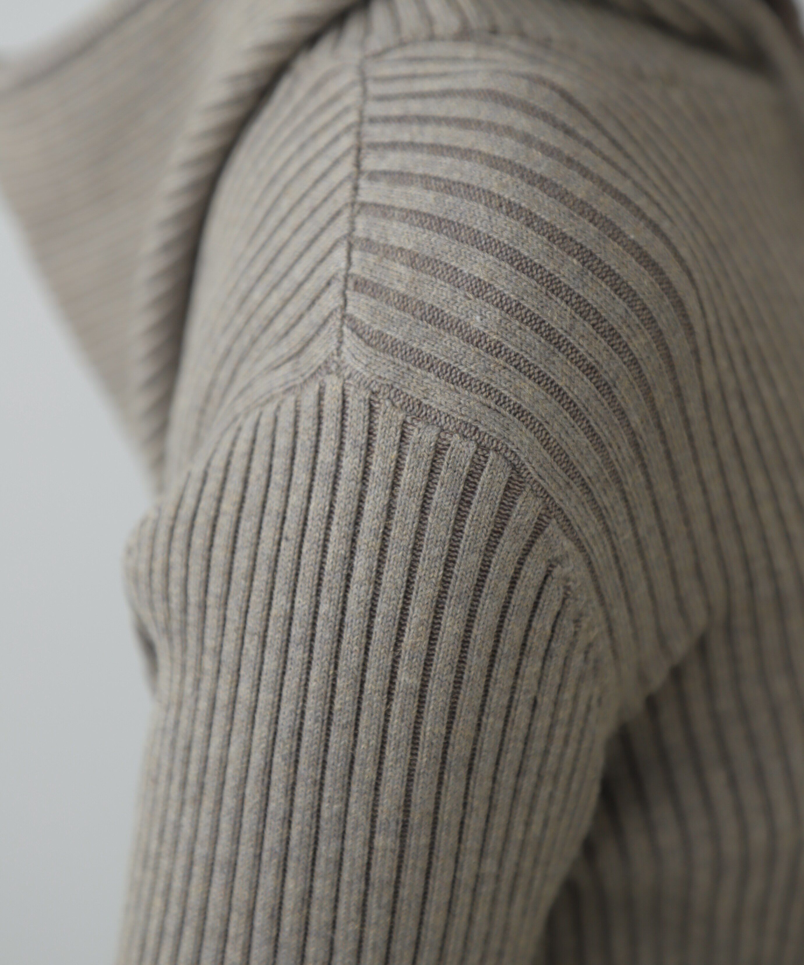  「配色リブショート丈ニットパーカー」|ニット・セーター|