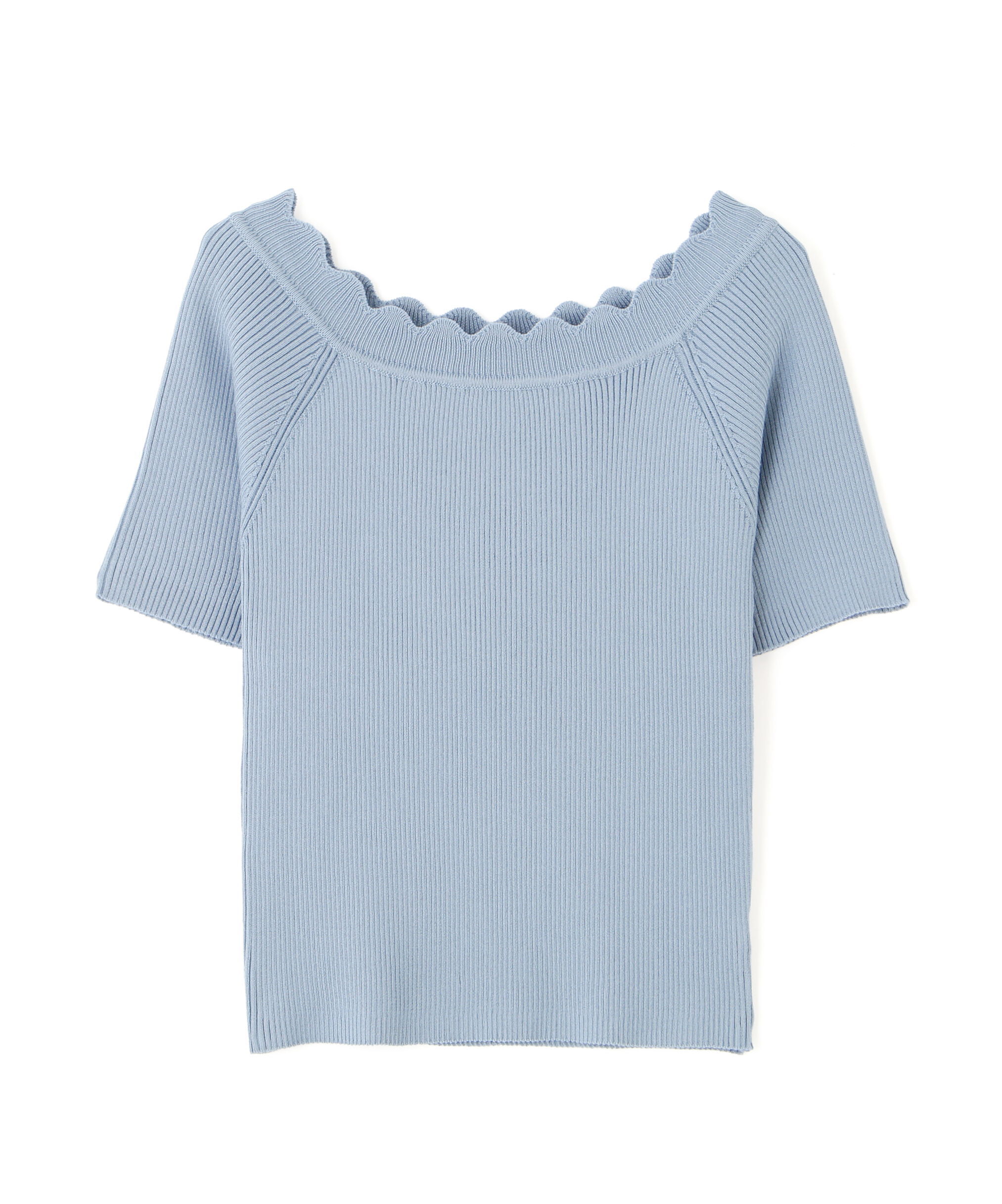  「２ＷＡＹオフショルスカラップニット」|ニット・セーター|