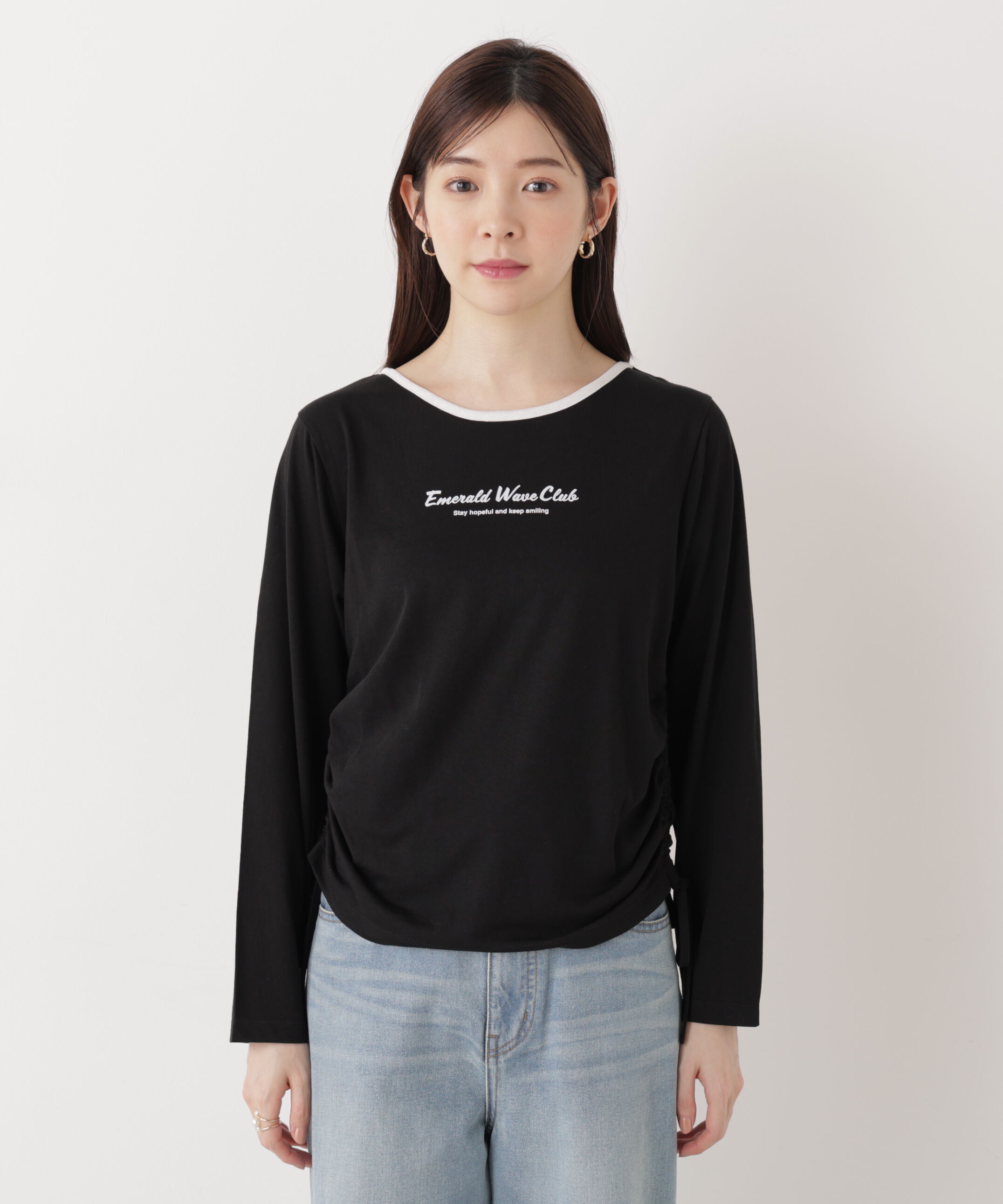 PROPORTION BODY DRESSING「〈a/mie〉ドロストシアートップス　　26SS」|Tシャツ・カットソー|