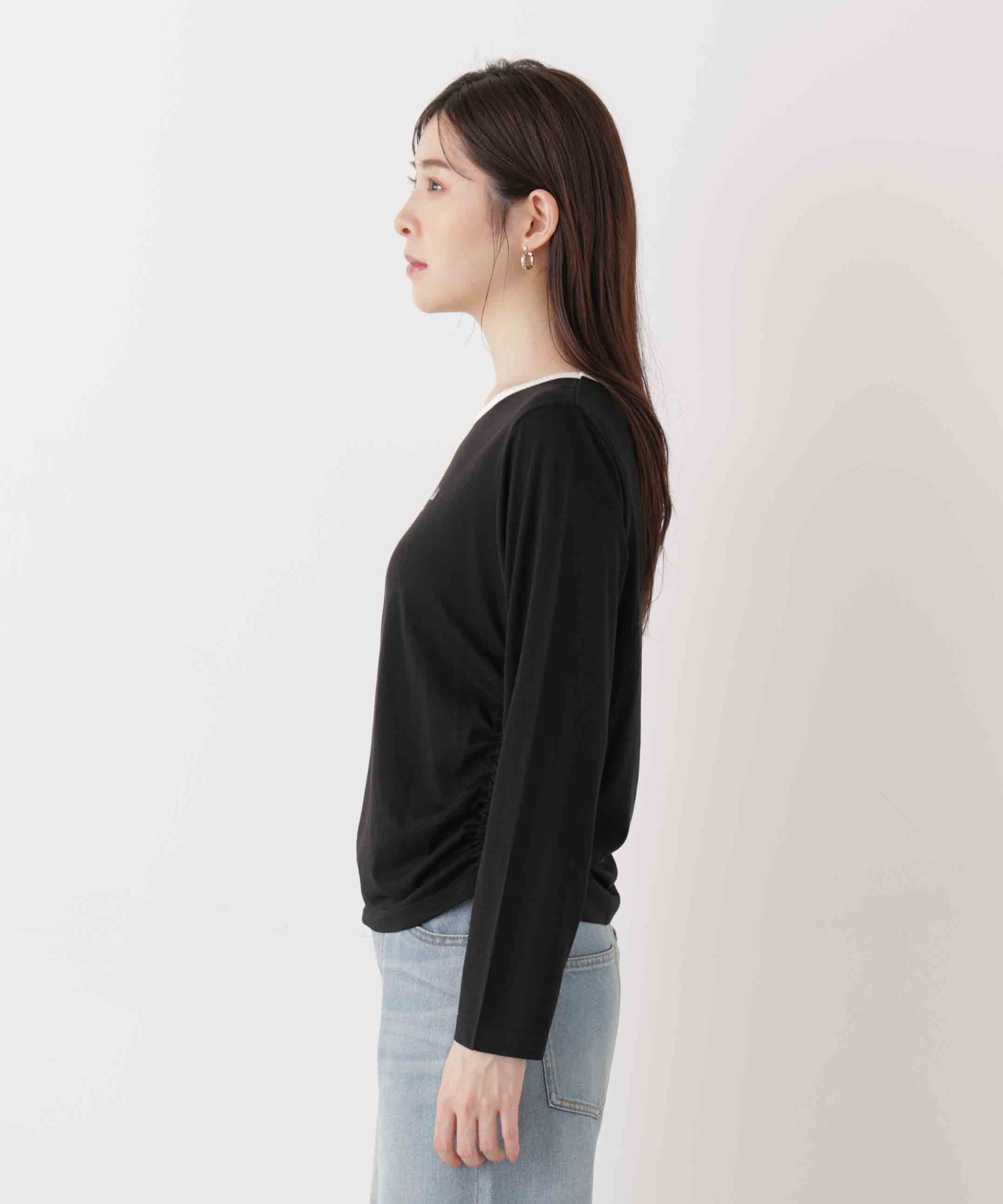 PROPORTION BODY DRESSING「〈a/mie〉ドロストシアートップス　　26SS」|Tシャツ・カットソー|