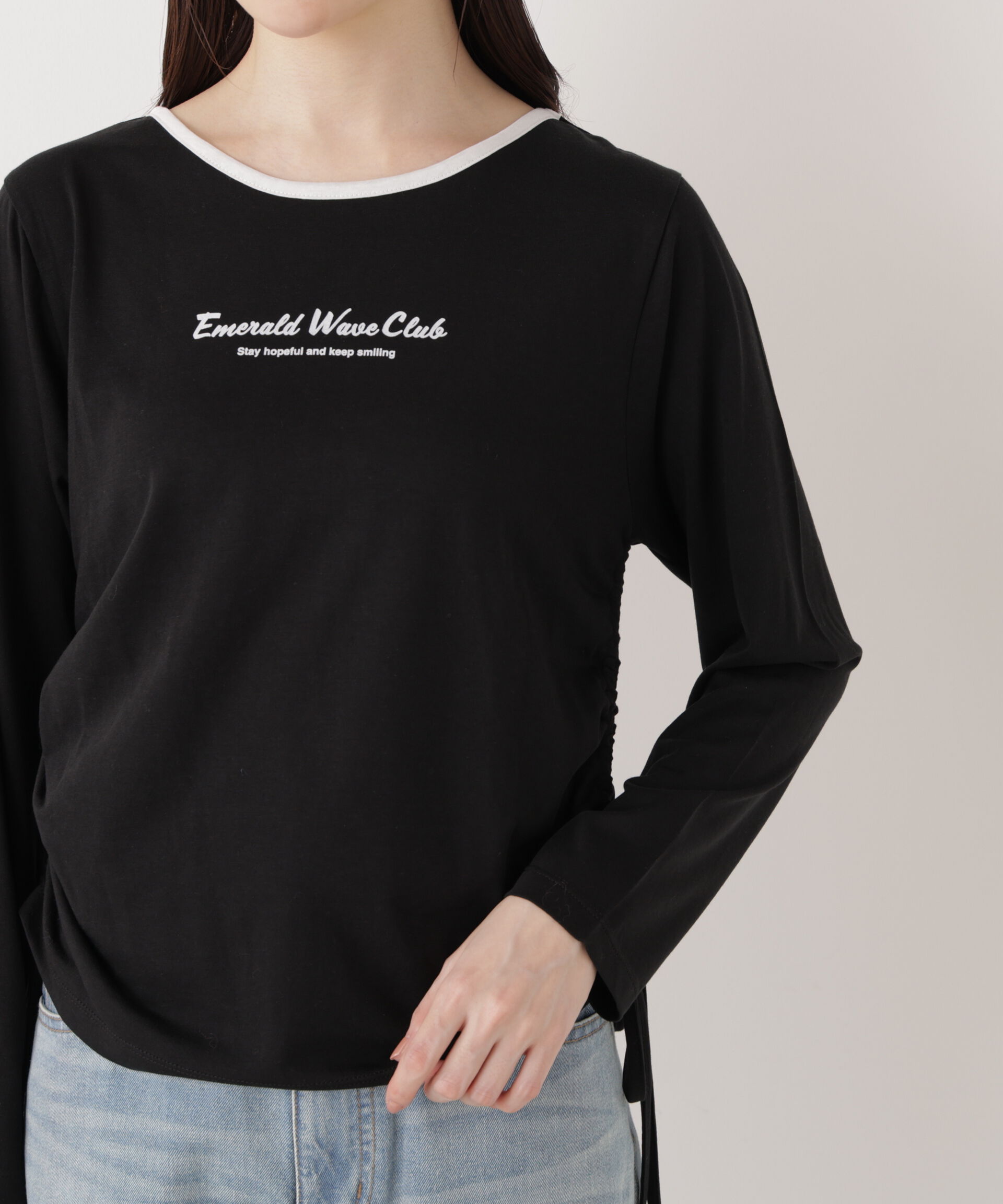 PROPORTION BODY DRESSING「〈a/mie〉ドロストシアートップス　　26SS」|Tシャツ・カットソー|