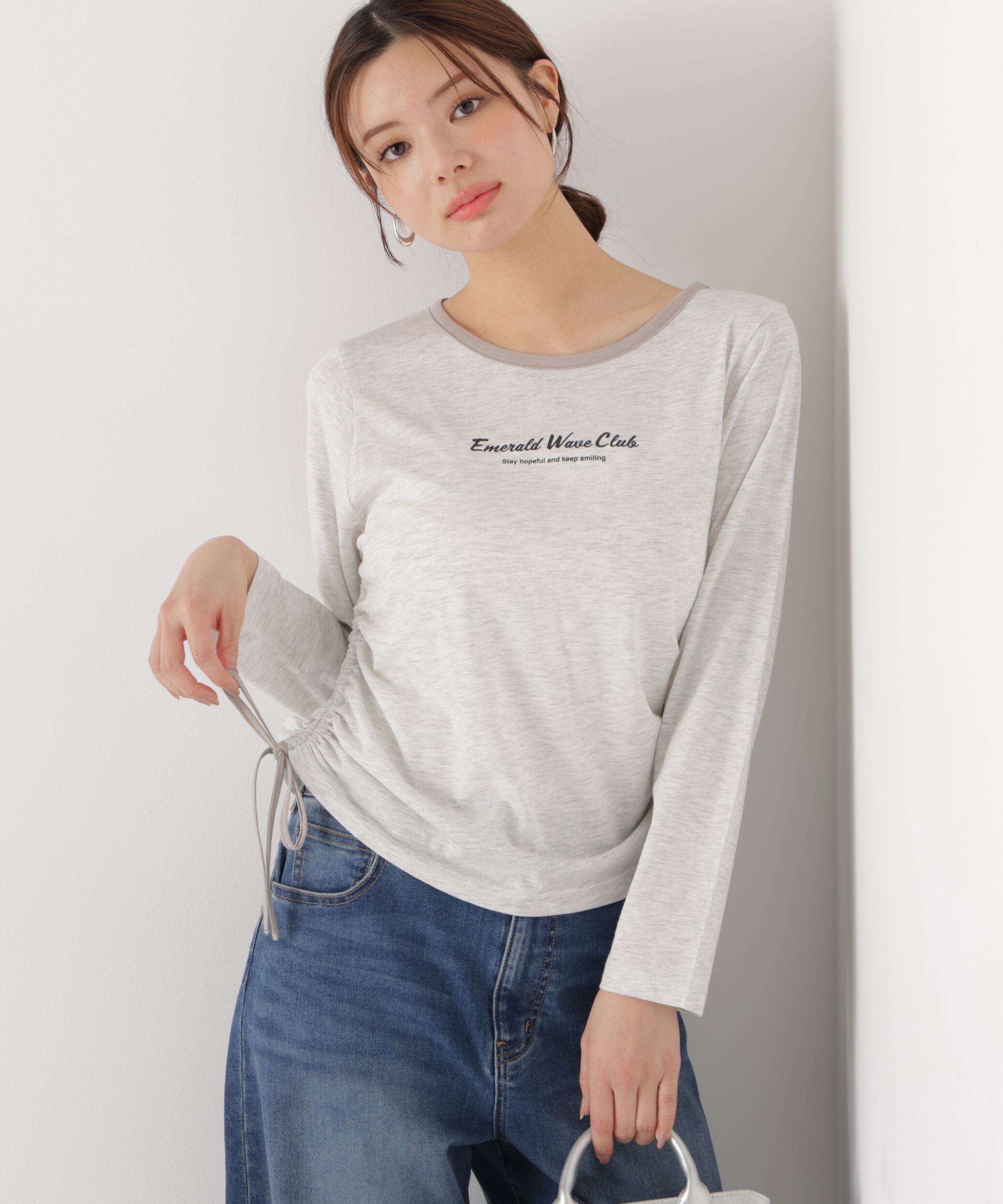 PROPORTION BODY DRESSING「〈a/mie〉ドロストシアートップス　　26SS」|Tシャツ・カットソー|