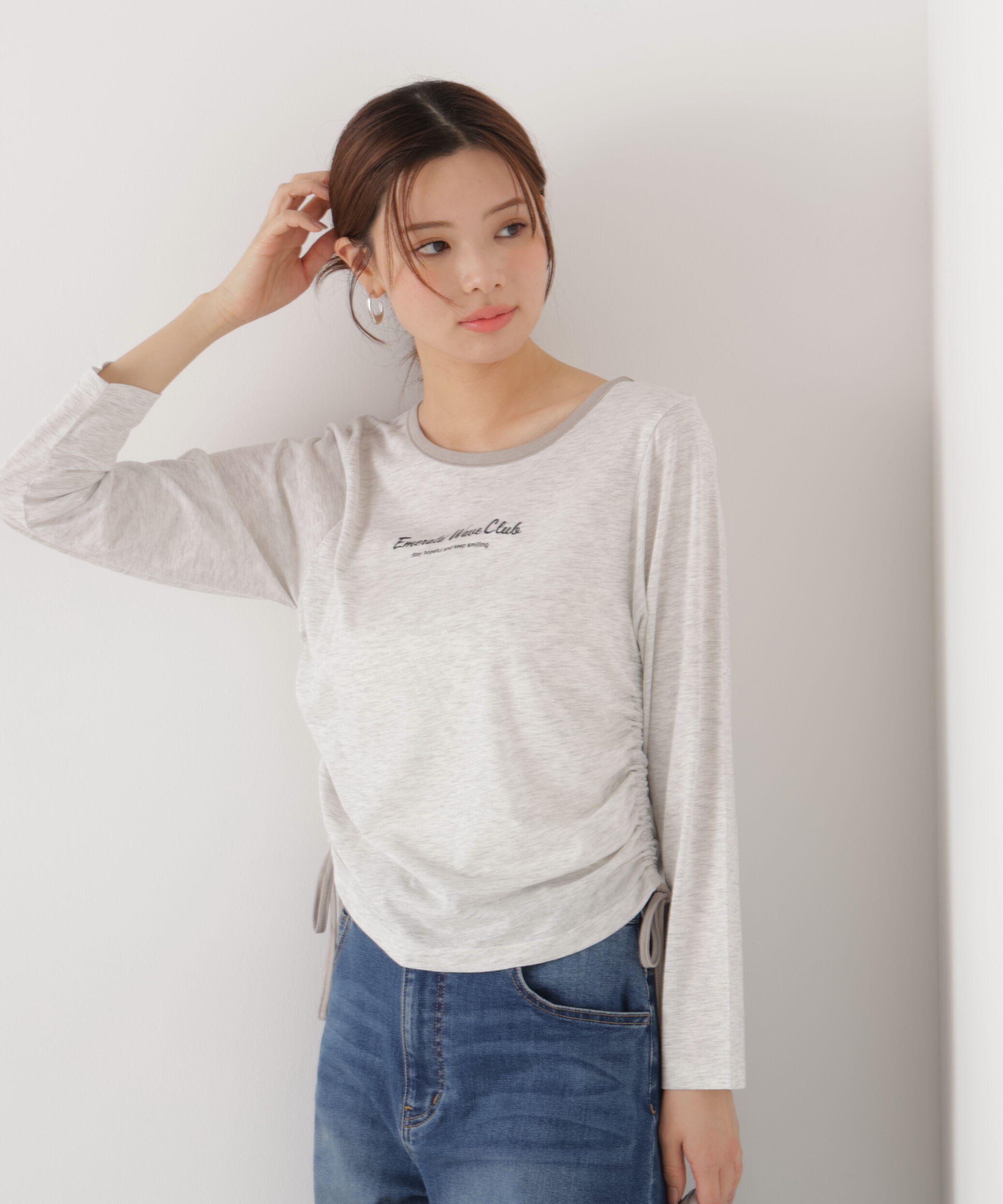 PROPORTION BODY DRESSING「〈a/mie〉ドロストシアートップス　　26SS」|Tシャツ・カットソー|