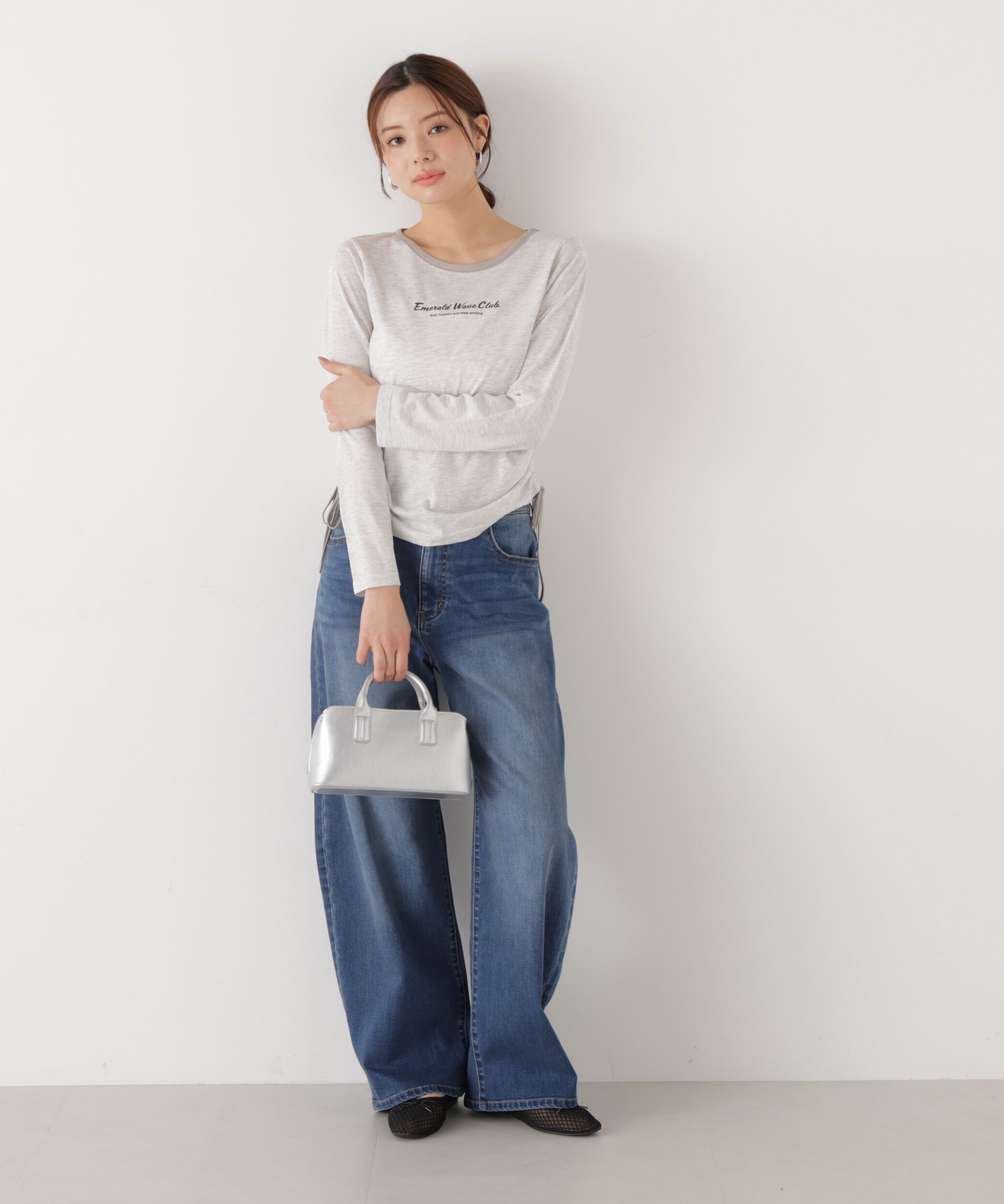 PROPORTION BODY DRESSING「〈a/mie〉ドロストシアートップス　　26SS」|Tシャツ・カットソー|
