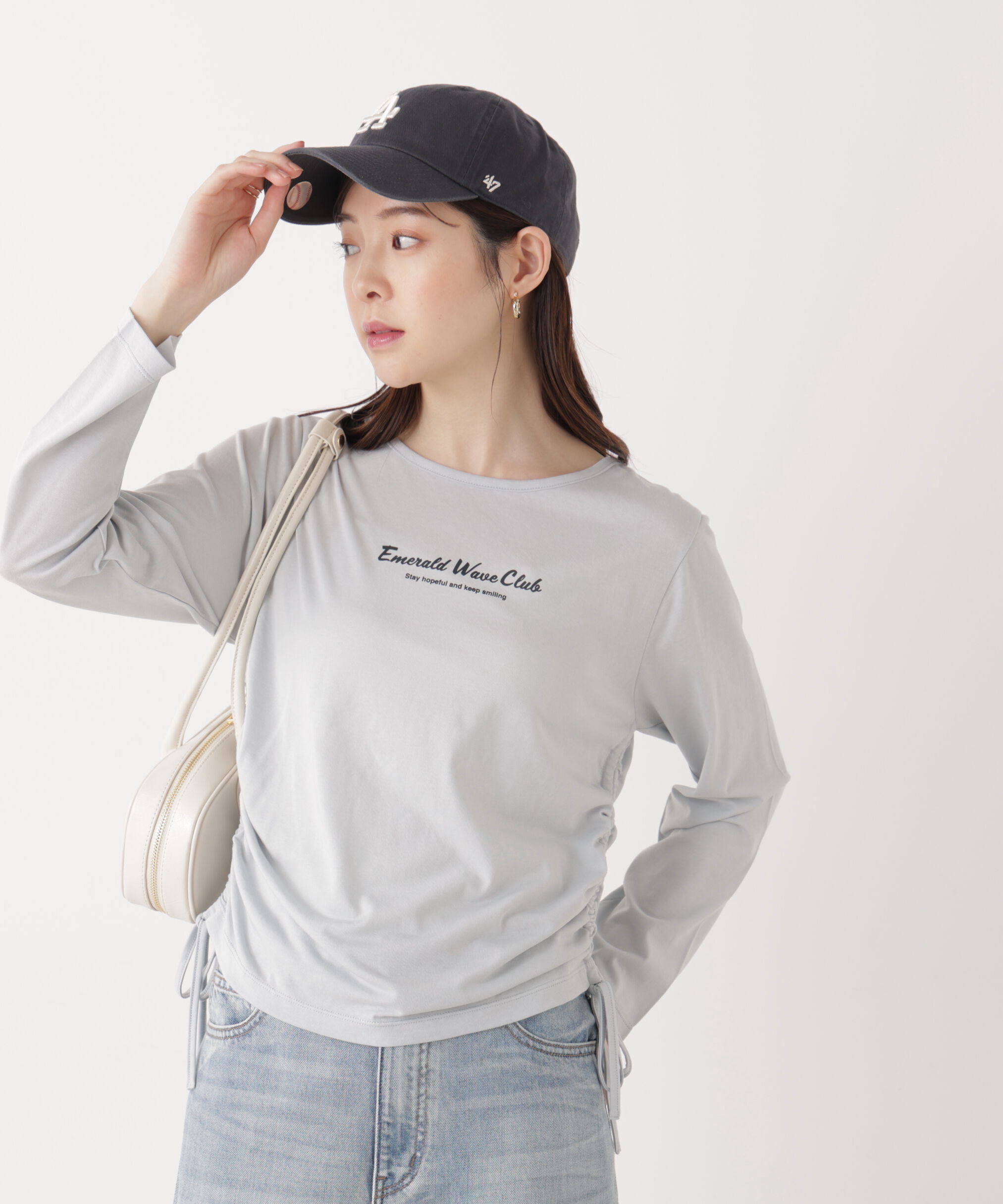 PROPORTION BODY DRESSING「〈a/mie〉ドロストシアートップス　　26SS」|Tシャツ・カットソー|