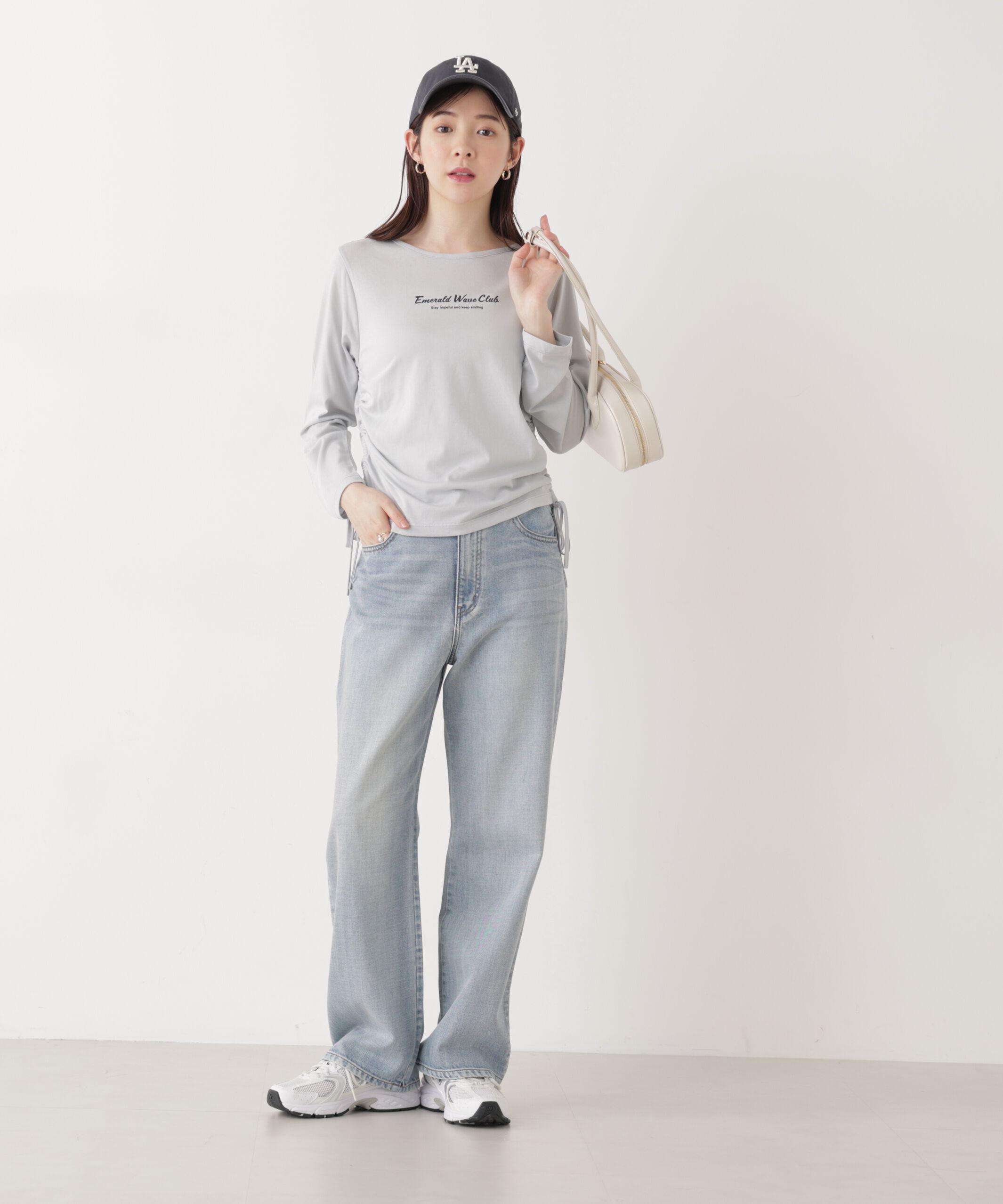 PROPORTION BODY DRESSING「〈a/mie〉ドロストシアートップス　　26SS」|Tシャツ・カットソー|