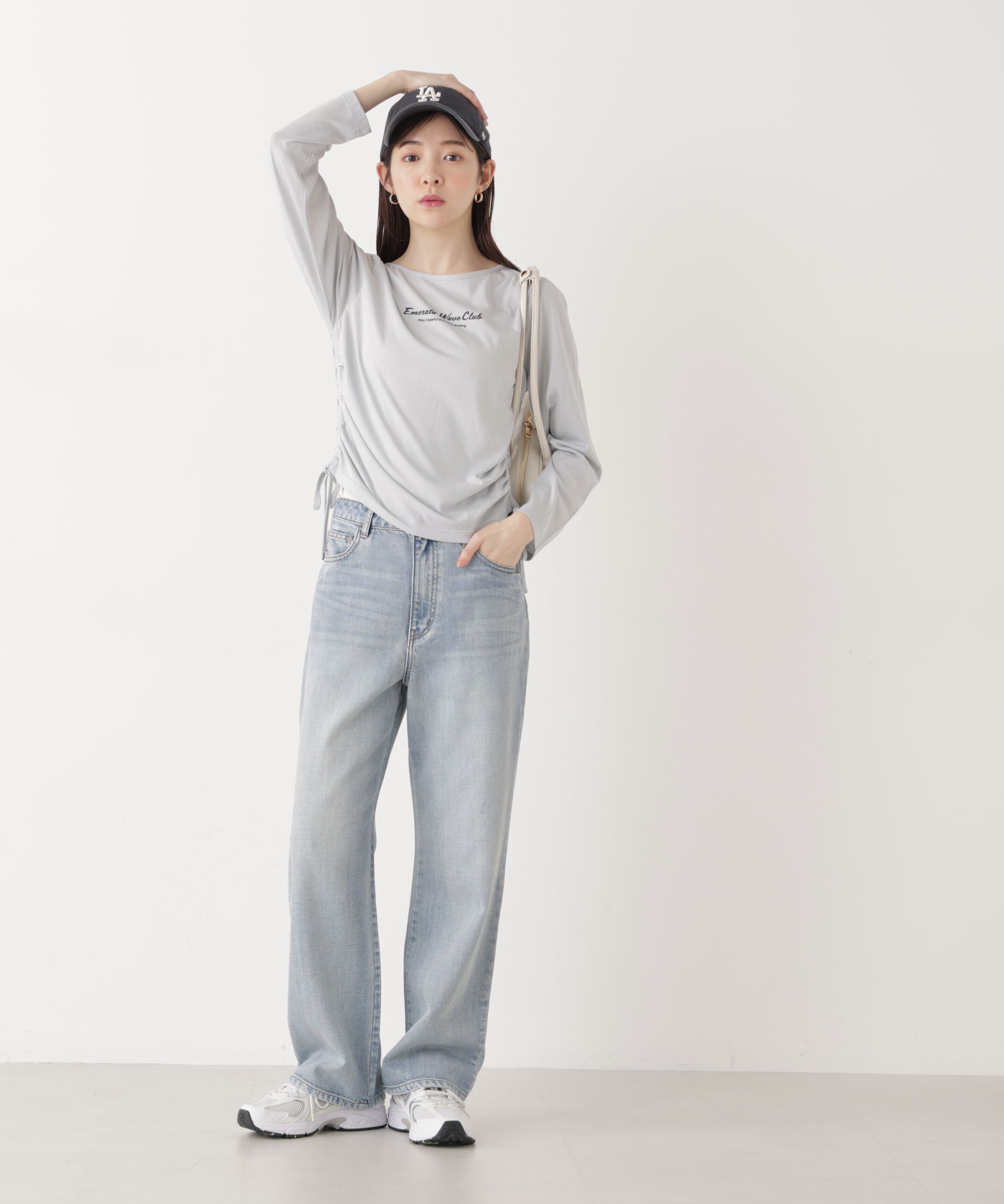 PROPORTION BODY DRESSING「〈a/mie〉ドロストシアートップス　　26SS」|Tシャツ・カットソー|