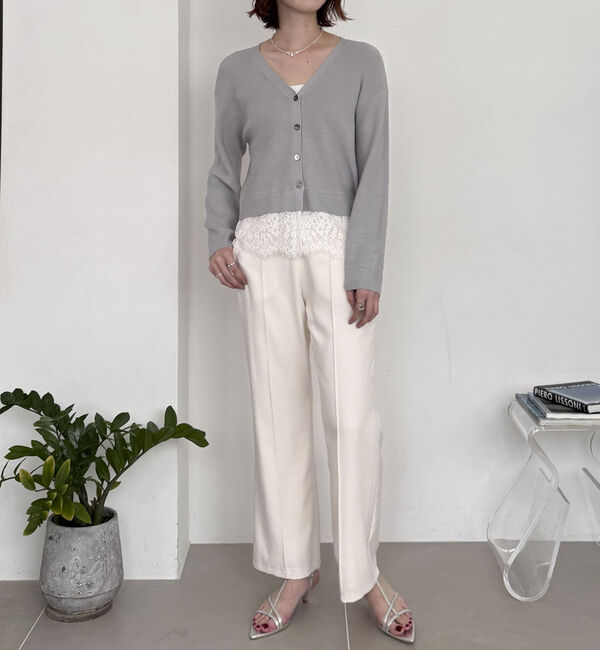 Doux archives「裾レースカーディガン」|カーディガン|