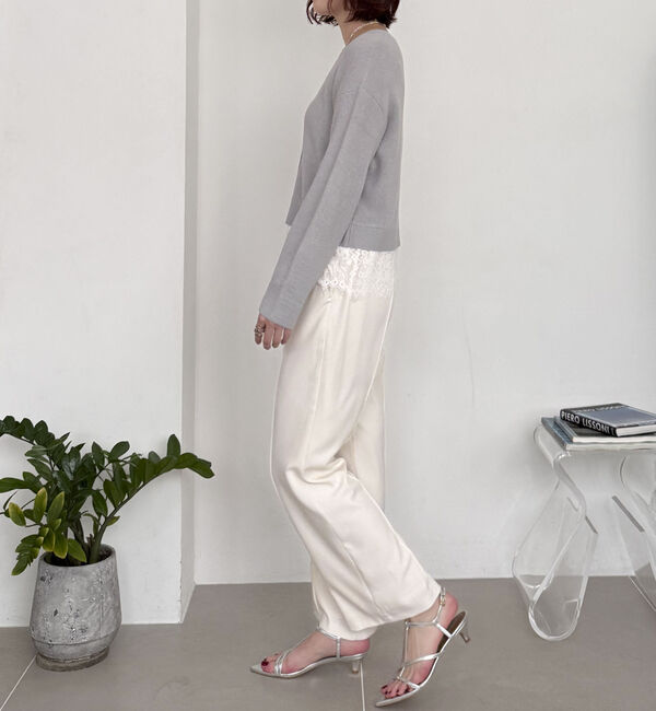 Doux archives「裾レースカーディガン」|カーディガン|