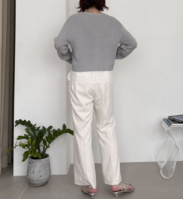 Doux archives「裾レースカーディガン」|カーディガン|