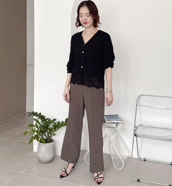 Doux archives「裾レースカーディガン」|カーディガン|