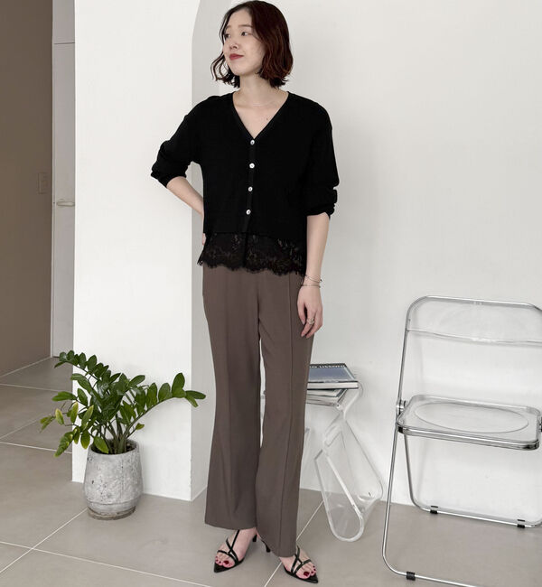 Doux archives「裾レースカーディガン」|カーディガン|