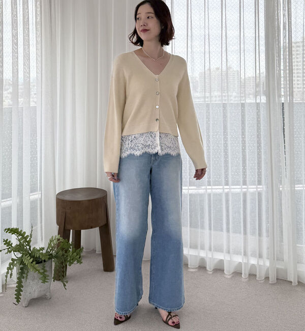 Doux archives「裾レースカーディガン」|カーディガン|