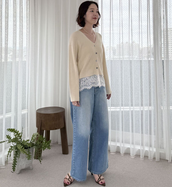 Doux archives「裾レースカーディガン」|カーディガン|
