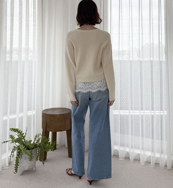 Doux archives「裾レースカーディガン」|カーディガン|