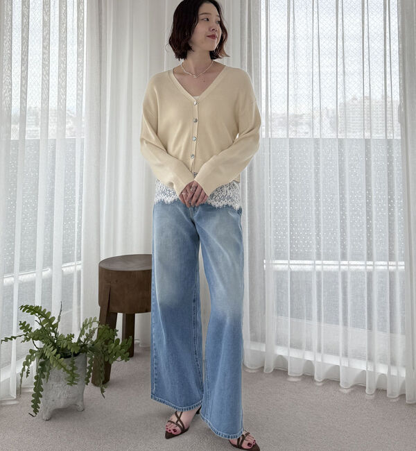 Doux archives「裾レースカーディガン」|カーディガン|