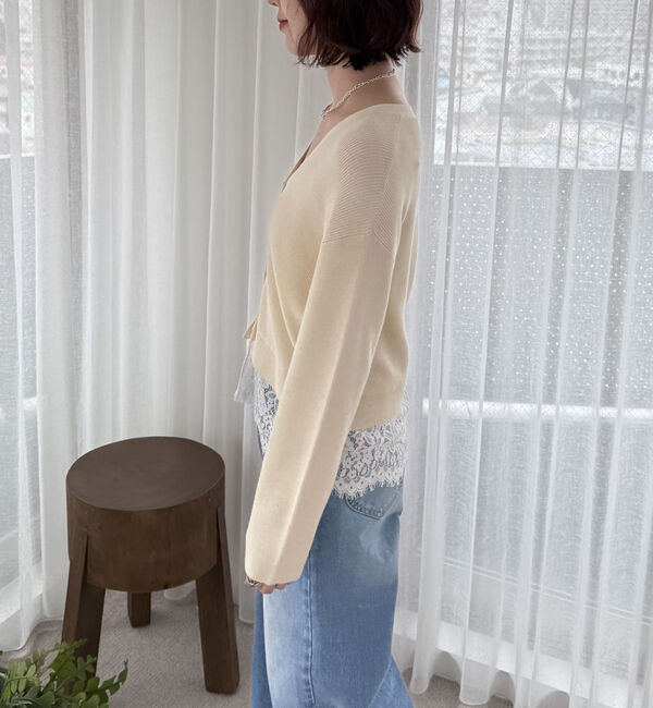 Doux archives「裾レースカーディガン」|カーディガン|