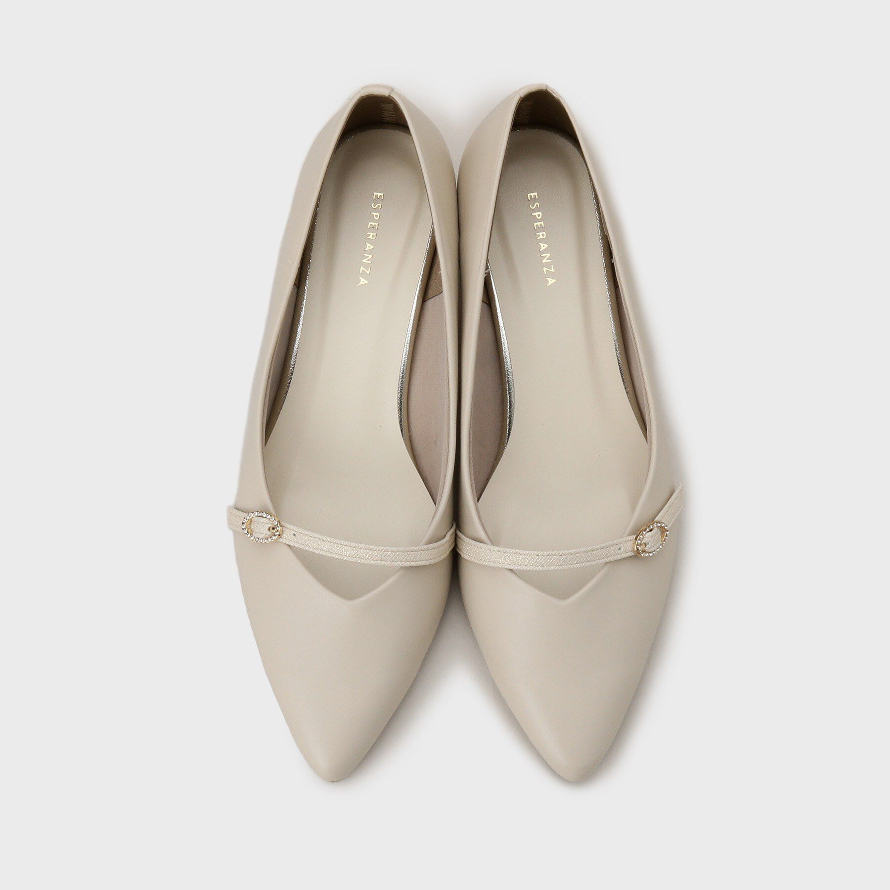 ESPERANZA「ベルトポインテッドパンプス」|パンプス|