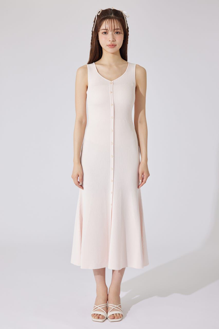 rienda「フリルブラウスセットニットマーメイドワンピース」|ワンピース|