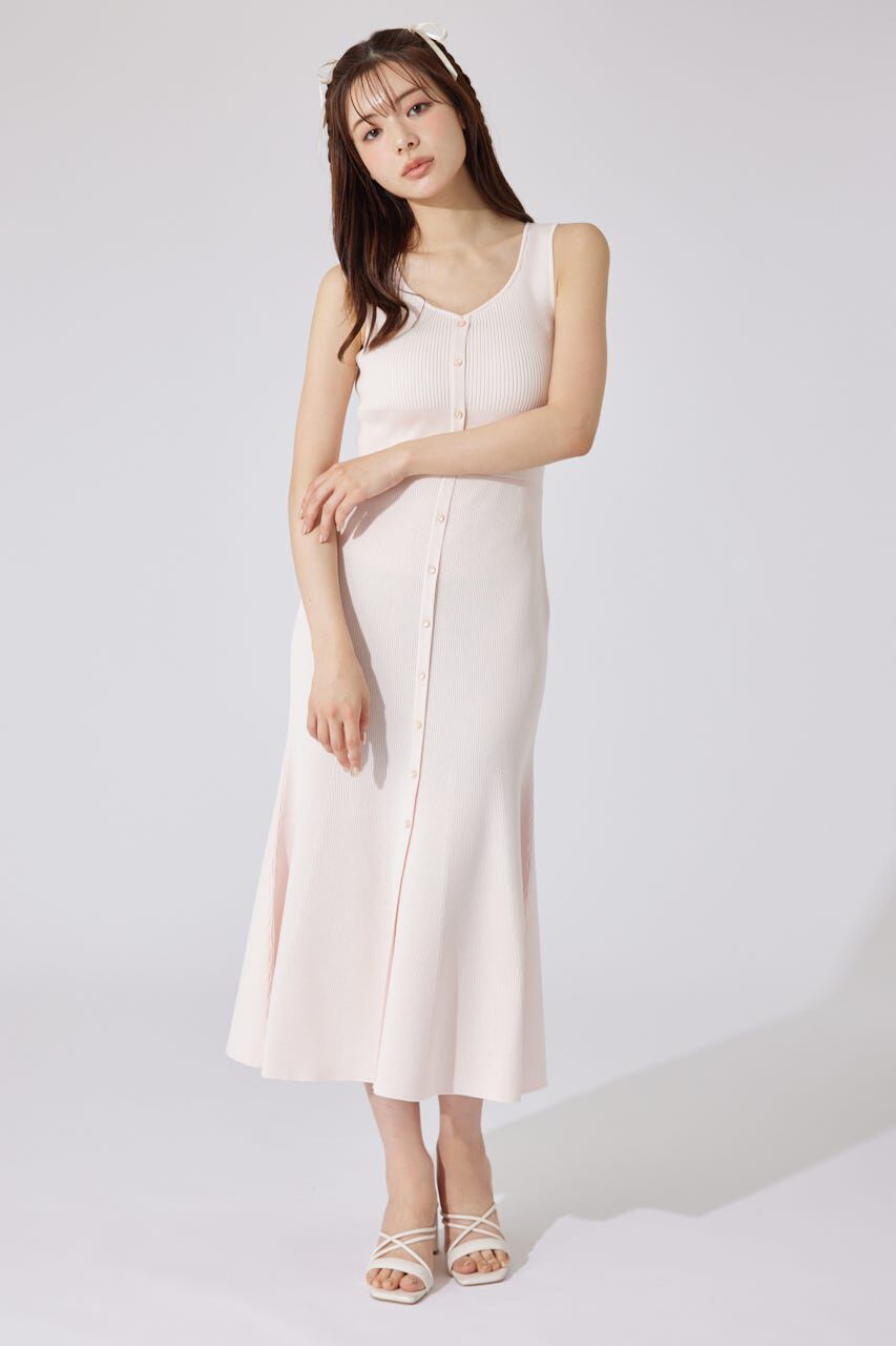 rienda「フリルブラウスセットニットマーメイドワンピース」|ワンピース|