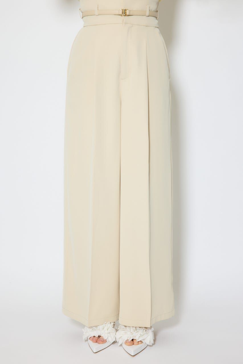 rienda「ベルトポイントハイウエストワイドパンツ」|その他|