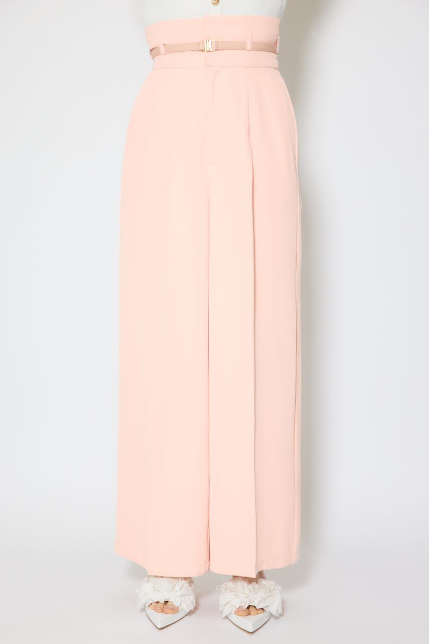 rienda「ベルトポイントハイウエストワイドパンツ」|その他|