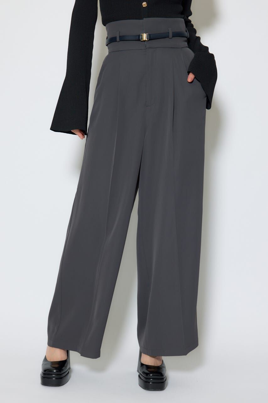 rienda「ベルトポイントハイウエストワイドパンツ」|その他|T.GRY