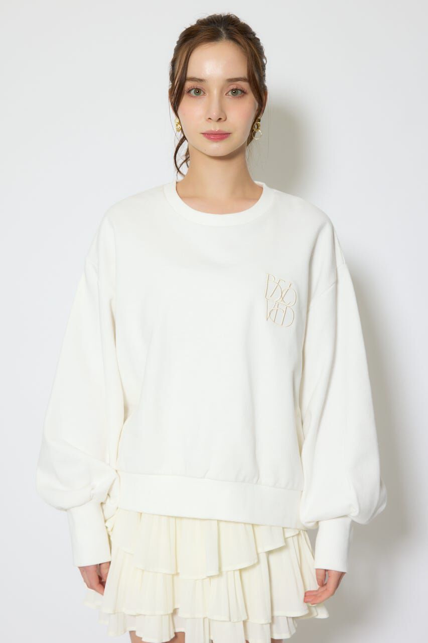 rienda「バックレースアップスウェットトップス」|Tシャツ・カットソー|