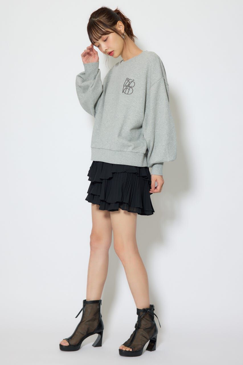 rienda「バックレースアップスウェットトップス」|Tシャツ・カットソー|