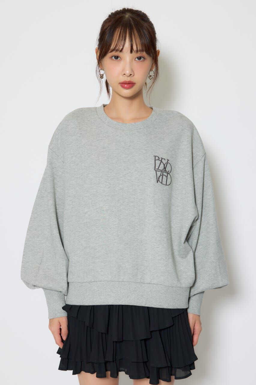 rienda「バックレースアップスウェットトップス」|Tシャツ・カットソー|