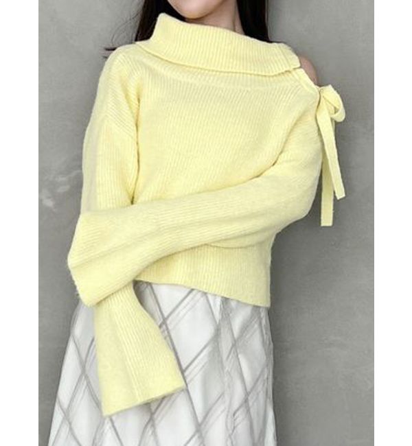 MERCURYDUO「2WAYアシメカラーニット」|ニット・セーター|