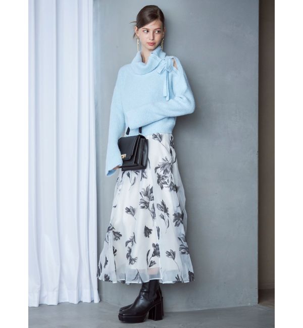 MERCURYDUO「2WAYアシメカラーニット」|ニット・セーター|