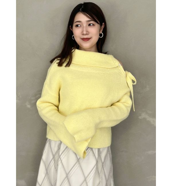 MERCURYDUO「2WAYアシメカラーニット」|ニット・セーター|